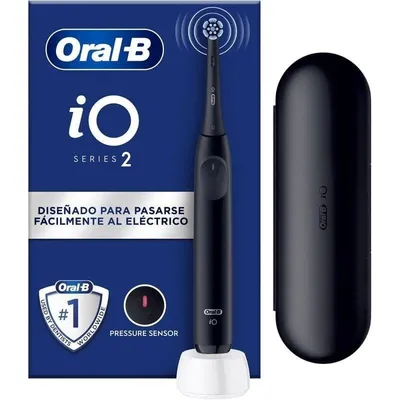 Oszillierende Zahnbuerste Oral-B IO2 Schwarz Drucksensor Timer Reiseetui