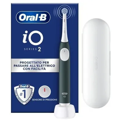 Oszillierende Zahnbürste Oral-B IO2 3 Modi Drucksensor Timer Reiseetui