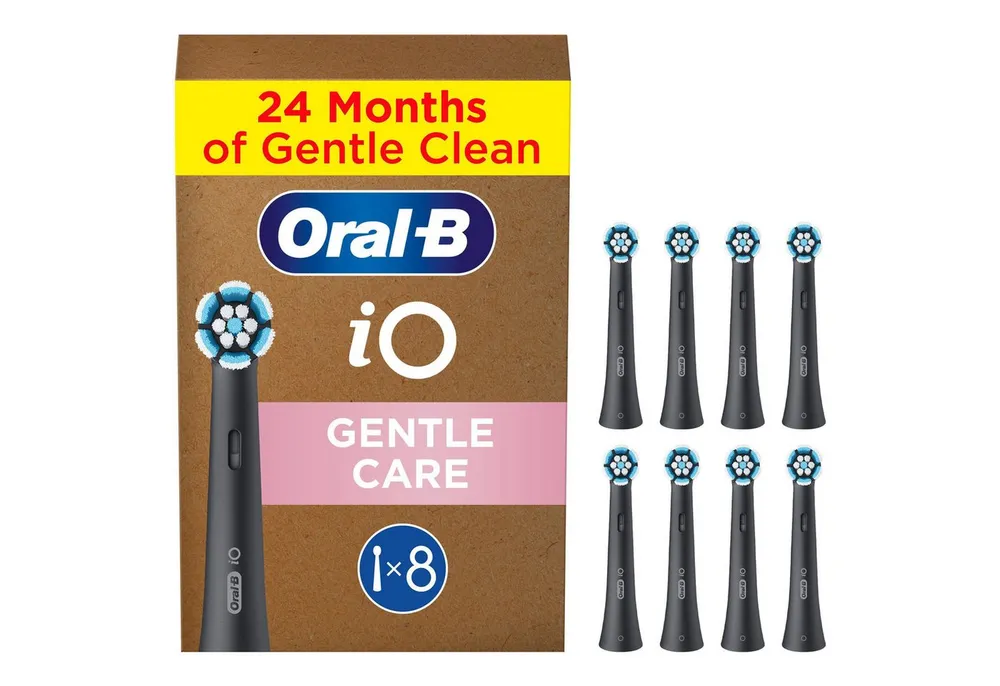Oral-B Aufsteckbürsten iO Sanfte Reinigung, fortschrittliche Plaque-Entfernung, für empfindliches Zahnfleisch