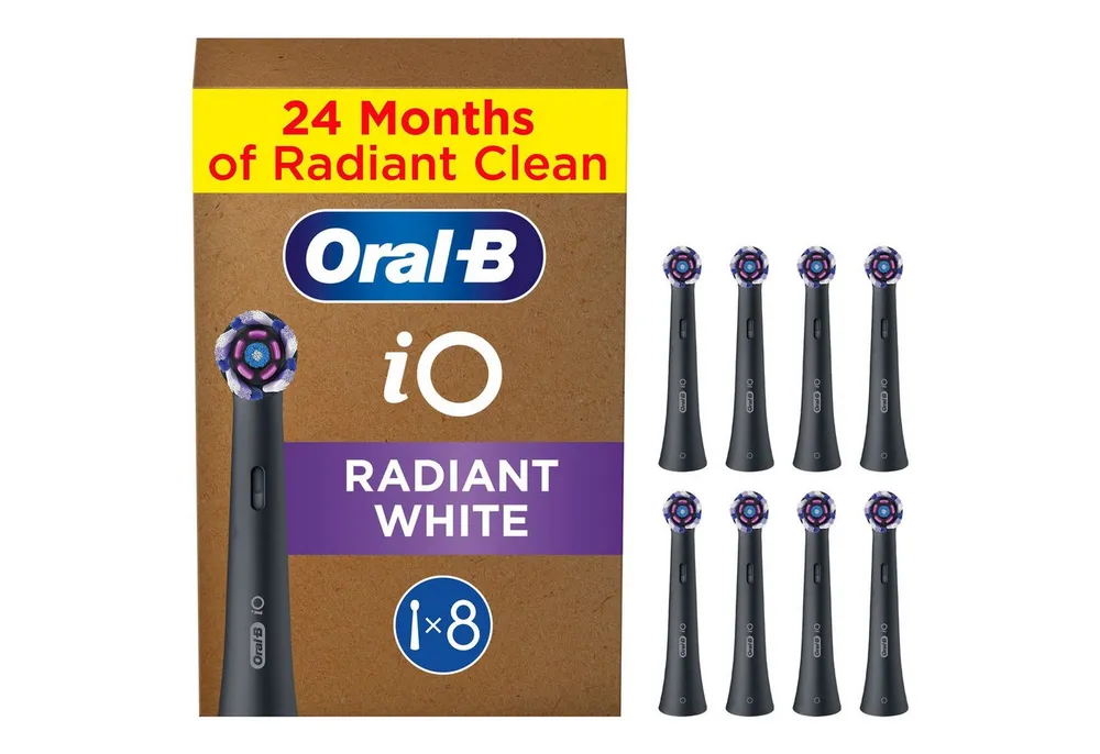 Oral-B Aufsteckbürsten Oral-B iO Strahlendes Weiss, fortschrittliche Plaque-Entfernung, Poliereinsätze zur Zahnaufhellung