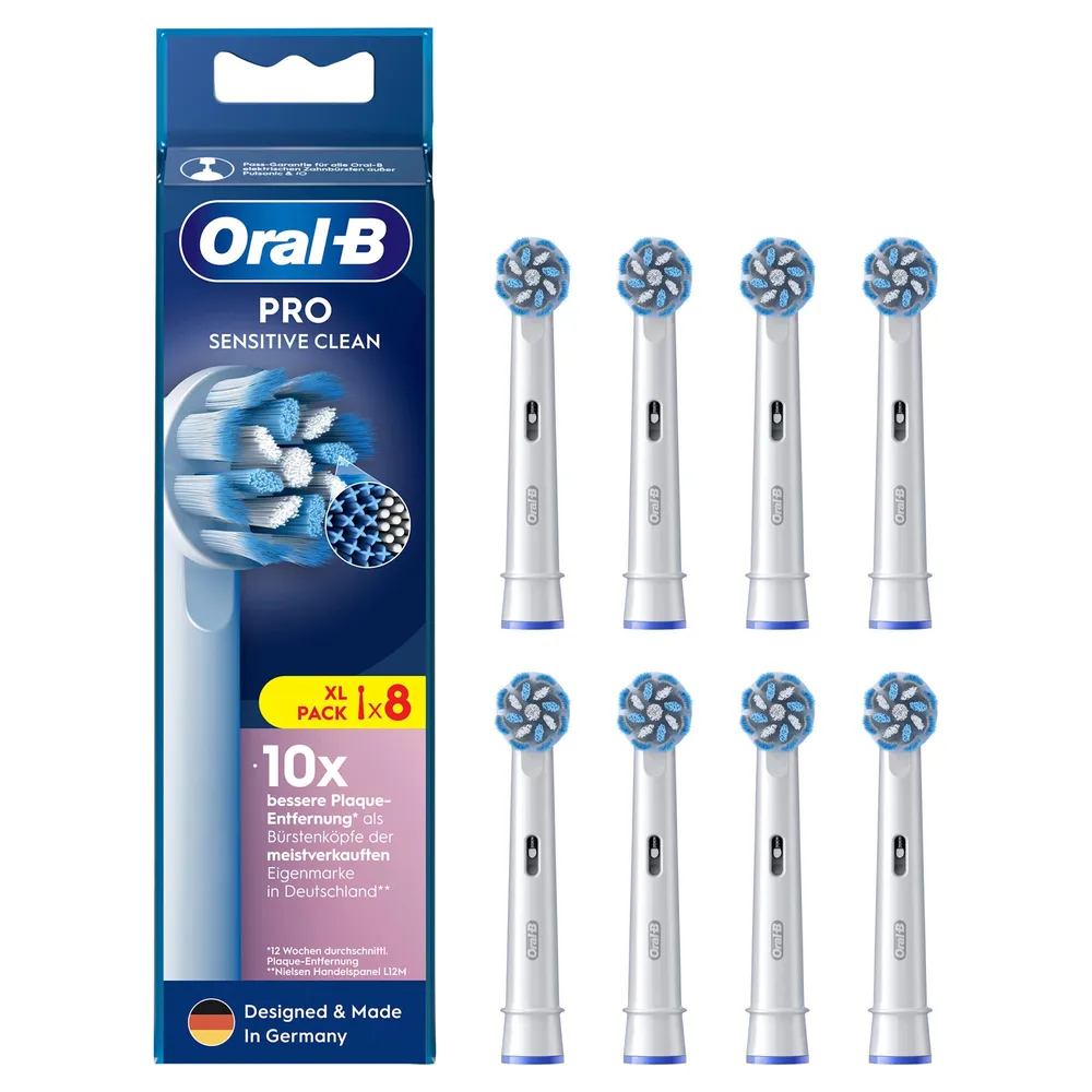 Pro Sensitive Clean, 8 Stück Aufsteckbürsten