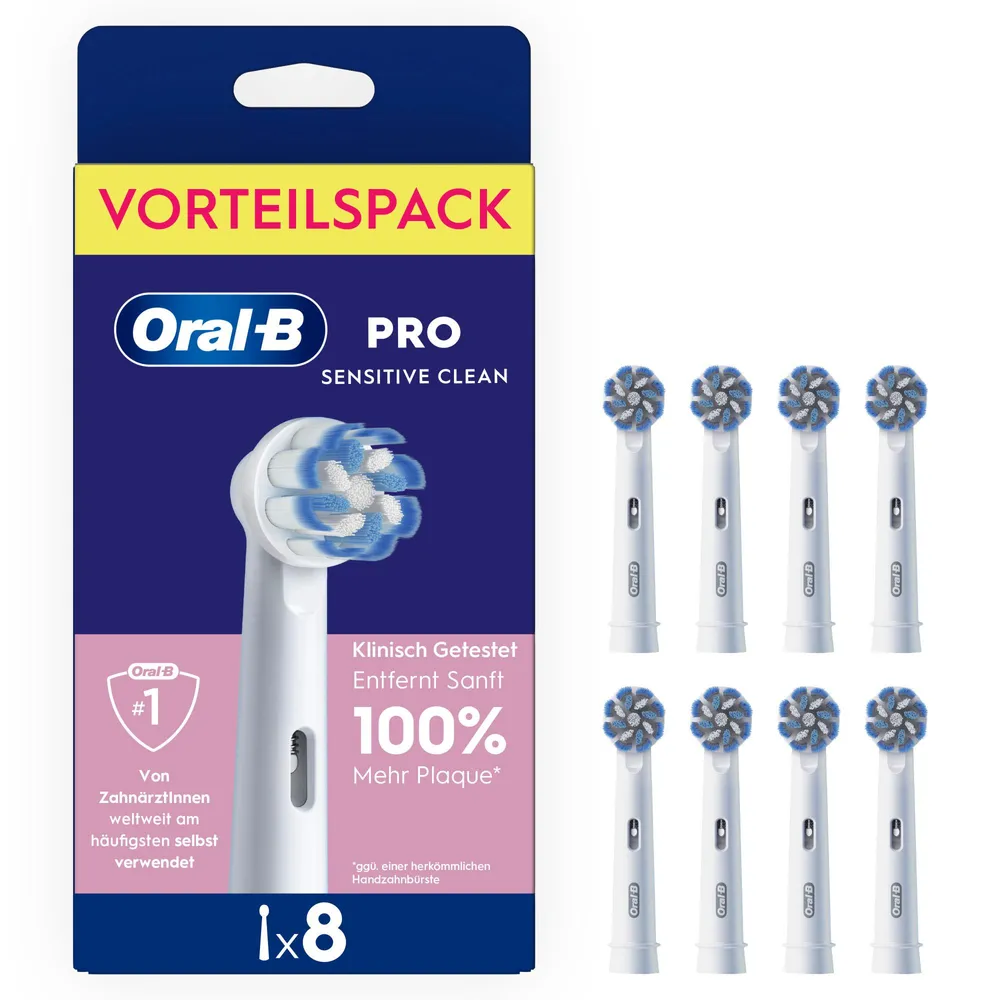 Pro Sensitive Clean 8 Stück Aufsteckbürsten
