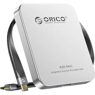 Caja PC Orico K20Mini SSD Aluminium Silber mit ultradünnem magnetischem Design