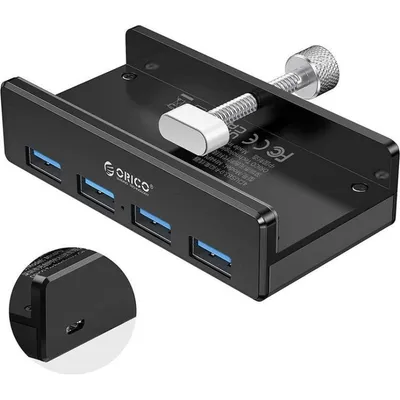 Hub Orico 4 Ports USB 3.0 5 Gbps Modell MH4PU-P-BK-BP aktiv mit microUSB