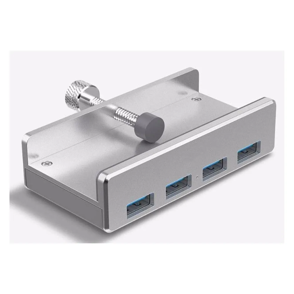 Hub Orico 5 Ports 5 Gbps USB 3.2 Gen 1 Modell ALL-USB3-HUB-4-CLIP Silber
