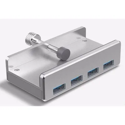 Hub Orico 5 Ports 5 Gbps USB 3.2 Gen 1 Modell ALL-USB3-HUB-4-CLIP Silber
