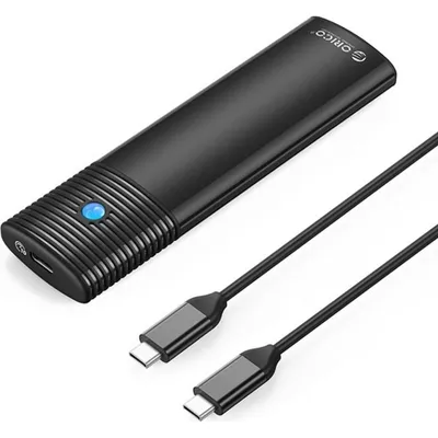 Gehäuse Orico M2 NVMe USB-C 10 Gbps Aluminium Schwarz mit Passiver Kühlung
