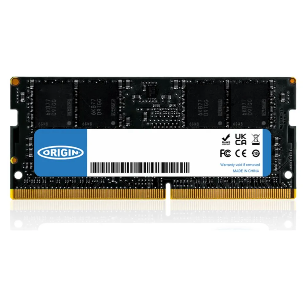 Origin Storage 32GB DDR4 3200MHz SODIMM 2RX8 Non-ECC 1.2V, 32 GB, 1 x 32 GB, DDR4, 3200 MHz, 260-pin