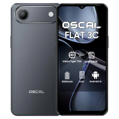 Oscal Flat 3C 4G 4GB 128GB 6.56" Schwarz
