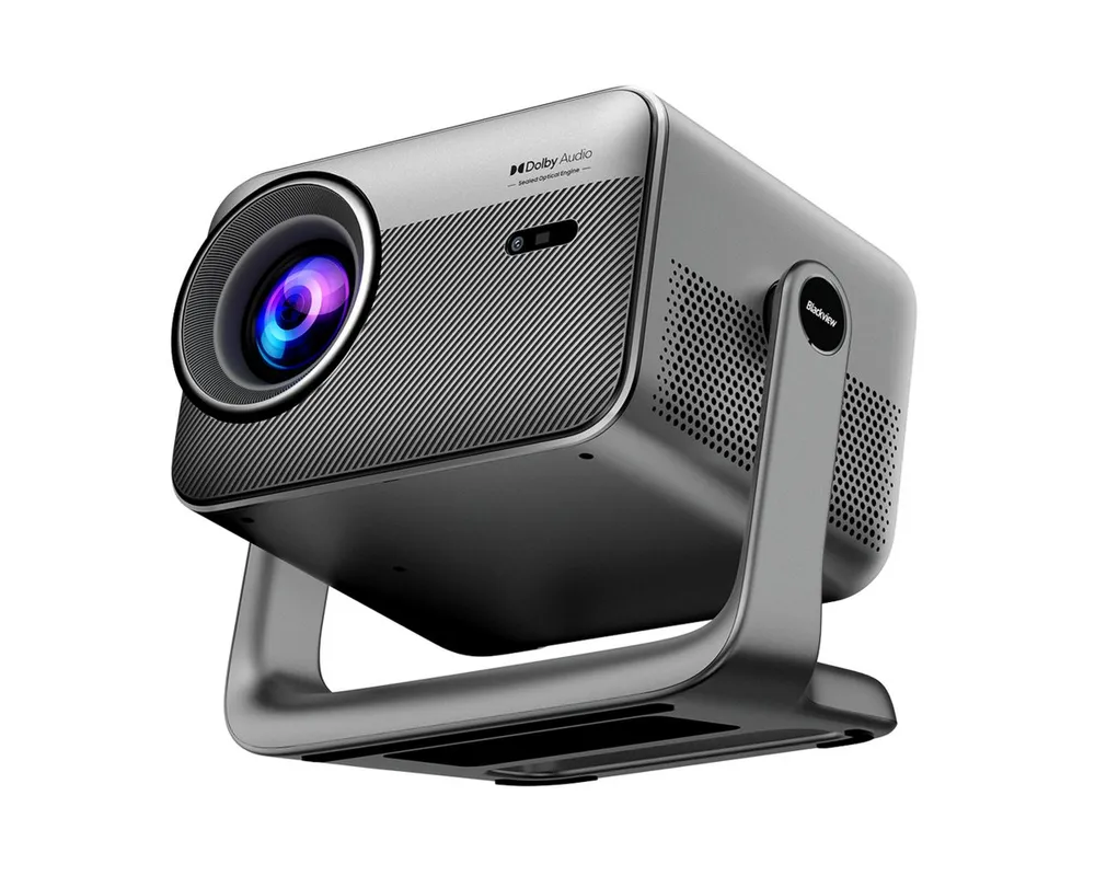 OSCAL PV1000 Max Beamer: Dolby Audio, Gaming-Modus, Geräuscharm, 4K/1080P Beamer (1500:1, 1920 x 1080 px, bis 150 Inches Screen/Sprachsteuerung/Kindersicherung/Autofocus)
