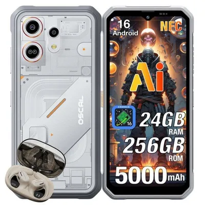 Oscal Marine 3 4G 8GB 6,56" 256GB Weiß NFC