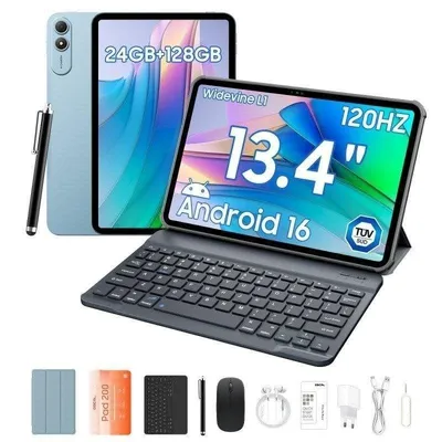 Tablet OSCAL Pad 200 4G LTE 13,4" 24GB 128GB Blau mit Teclado und Stylus Pen