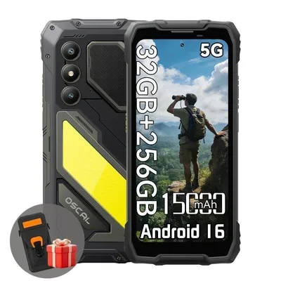 OSCAL Pilot 5 5G 8GB 256GB 6,56" Robustes Schwarz
