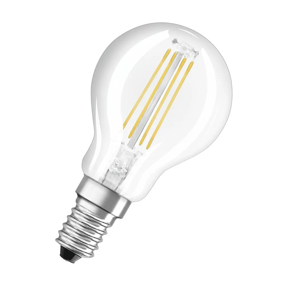LED-Lampe "RETROFIT CLASSIC P", Tropfen, 4W, E14, Kaltweiß, klar (00215145)