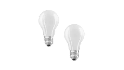 Osram LED Classic A 75, Filament, EEK A, 5 W, 1055 lm, E27, warmweiß, matt, 2er Pack