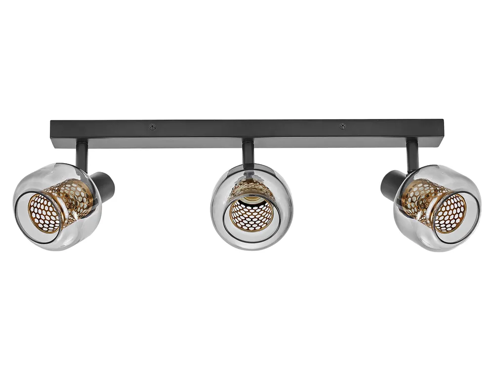 OSRAM Deckenanbau-Leuchte, E14, 8,4 W, 2700 K, 750 lm, IP20, goldenes Wabengitter, dimmbar
