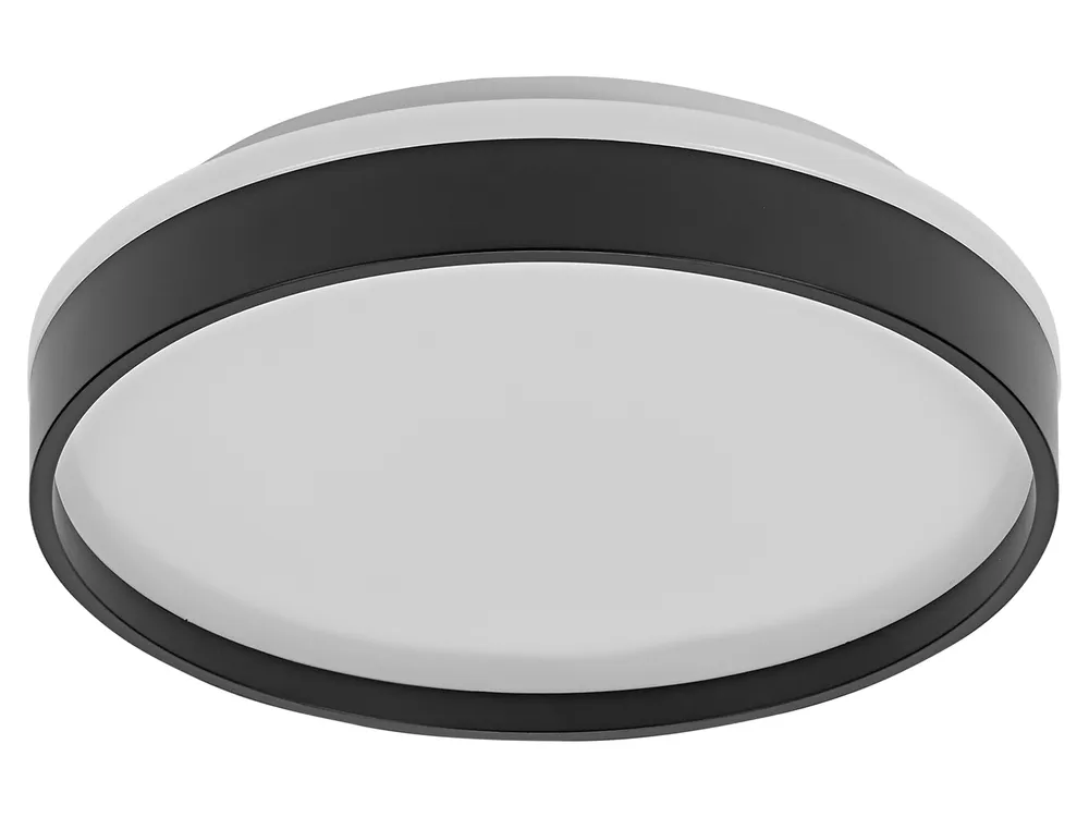 OSRAM LED-Deckenleuchte, 16W, 3000K, 1000lm, warmweiß, IP20, schwarz, Ø30cm