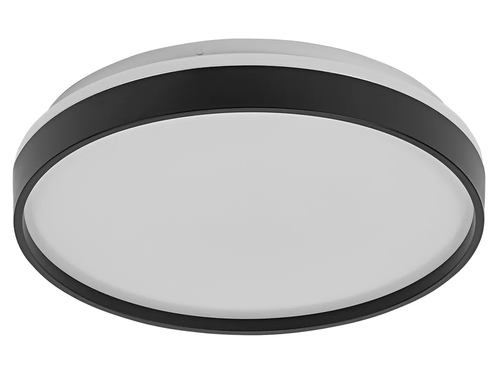 OSRAM LED-Deckenleuchte, 24W, 3000K, 1450lm, warmweiß, IP20, schwarz, Ø38,5cm