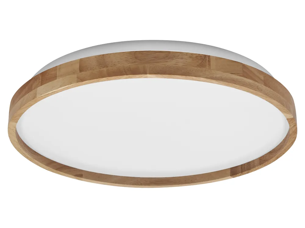 OSRAM LED-Deckenleuchte mit Holzring, 16 W, 3000 K, Dimmbar, EEK: E, 1000 lm, IP20, warmweiß