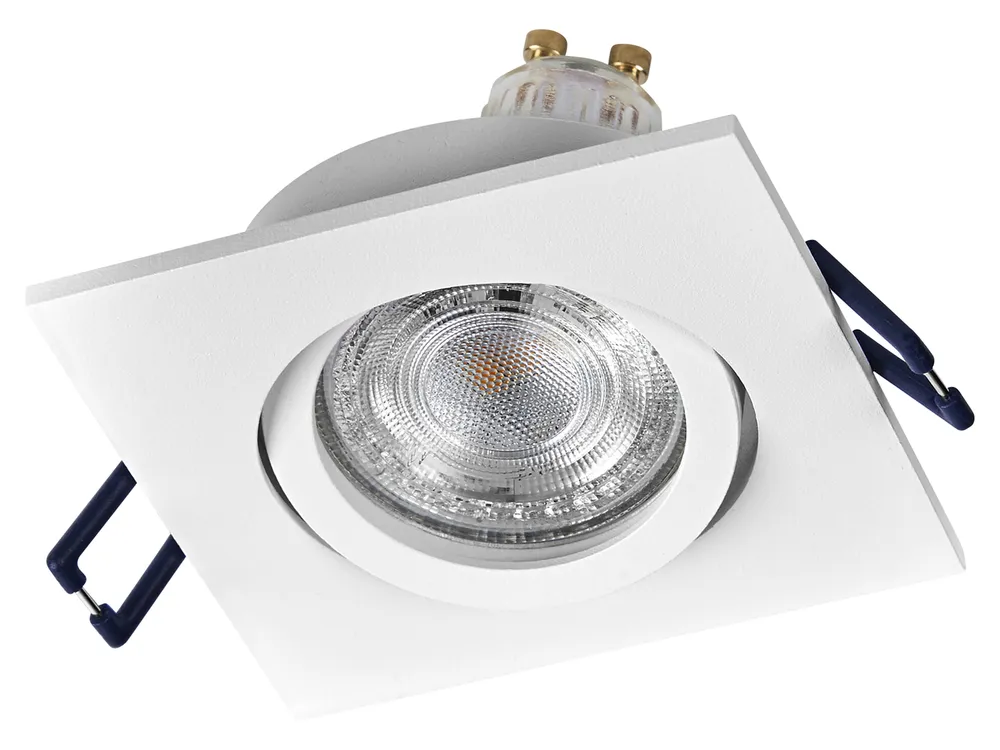 OSRAM LED-Einbauleuchte, GU10, 4,5W, 2700K, 400lm, warmweiß, IP20, weiß, 3er Set