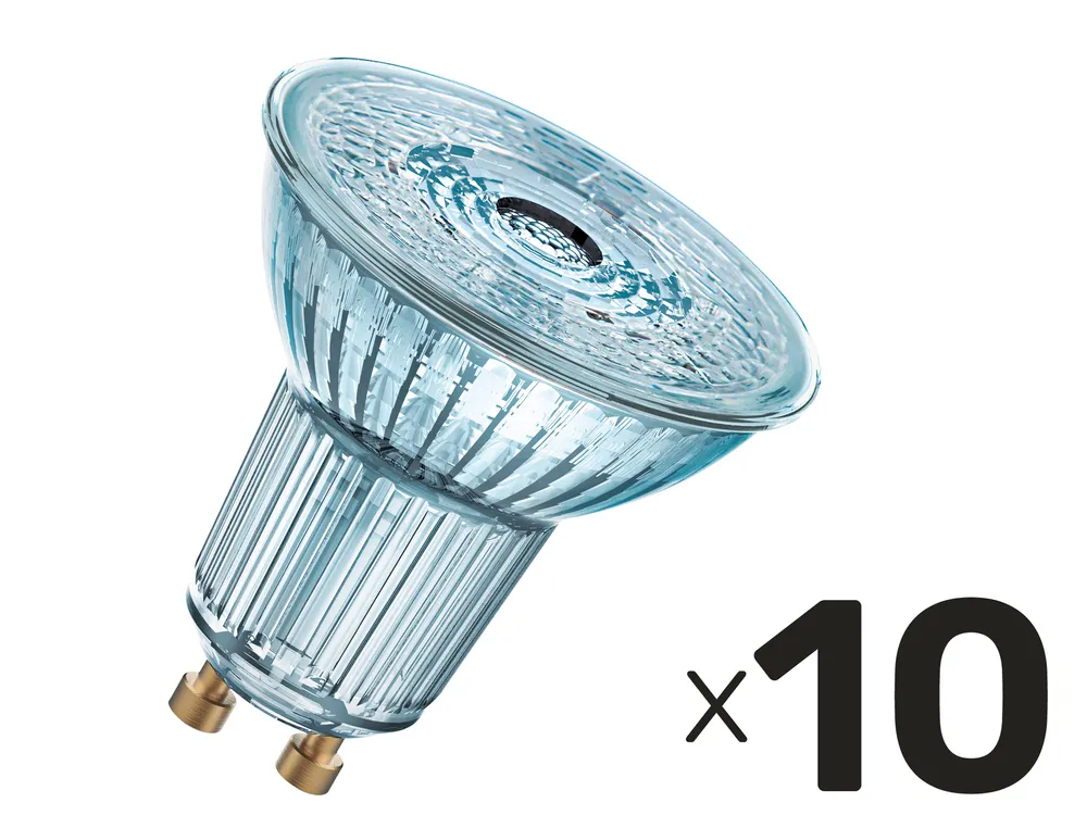 OSRAM LED-Lampe BASE CLASSIC, PAR51, GU10, EEK: F, 4,3 W, 350 lm, 2700 K, 10 Stück