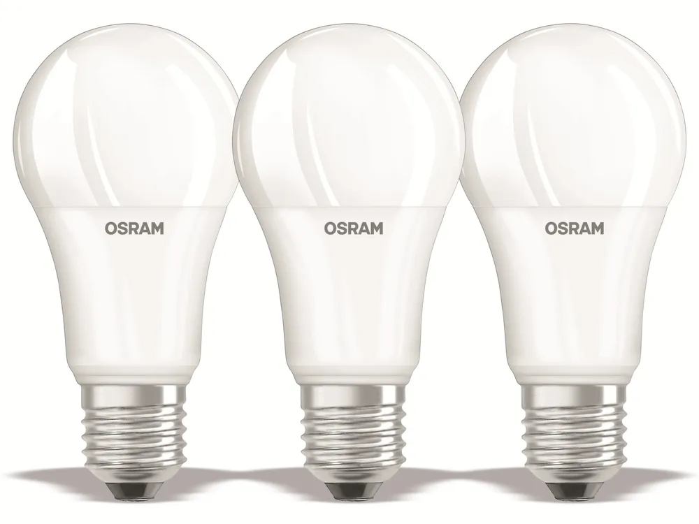 OSRAM LED-Lampe BASE E27, EEK: E, 13W, 1521 lm, 4000 K, 3 Stück