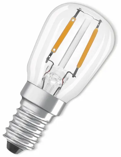 OSRAM LED-Lampe, E14, 1 W, 70 lm, 2400 K