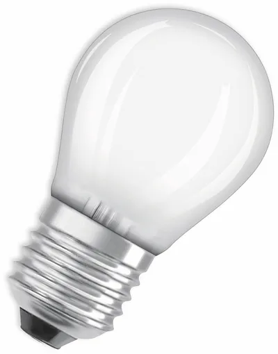 OSRAM LED-Lampe, E27, 5,5 W, 806 lm, 2700 K, Ø 45 mm, warmweiß