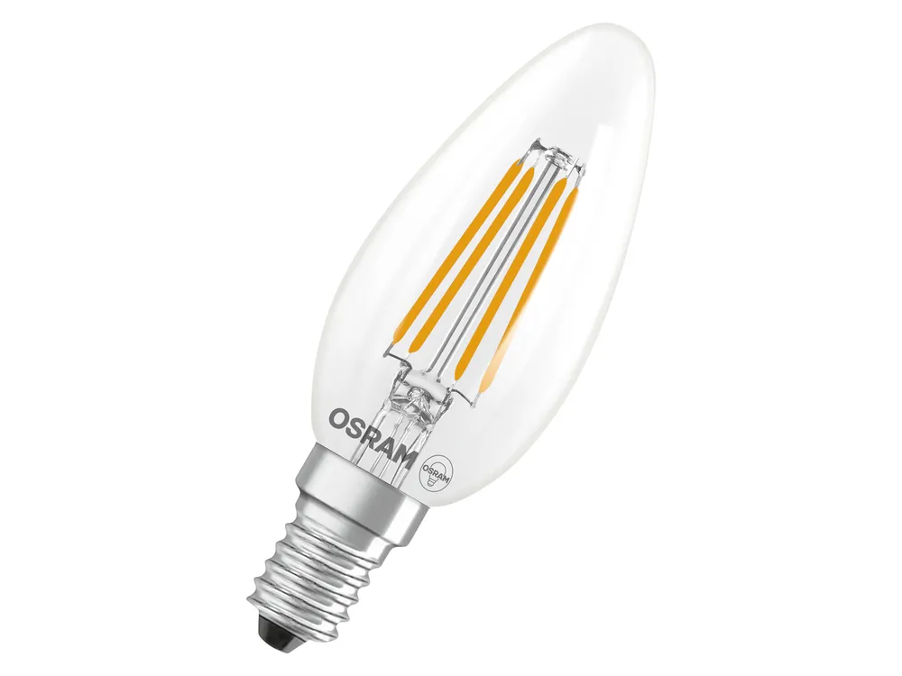 OSRAM LED-Lampe Retrofit, 3,4 W, E14, 2700 K, EEK: D, 470 lm, IP20, warmweiß