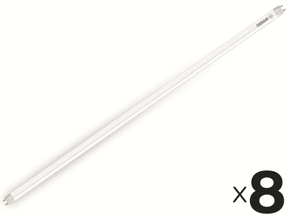 OSRAM LED-Röhre, ST8SP, 600mm, G13, EEK: F, 6,6W, 720lm, 3000K, 8 Stück