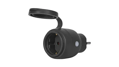 OSRAM SMART+ Smart Home Outdoor Plug mit Energiemessung, WLAN, Matter, schwarz