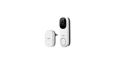 OSRAM SMART+ Smart Home WLAN-Türklingel mit Kamera, 2K, Akku, IP66, Weiß