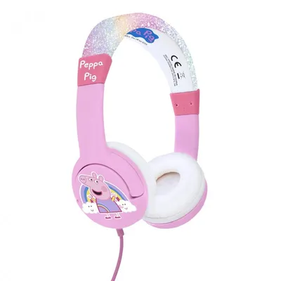 OTL Technologies Peppa Pig Glitzer-Regenbogen-Kopfhörer für Kinder