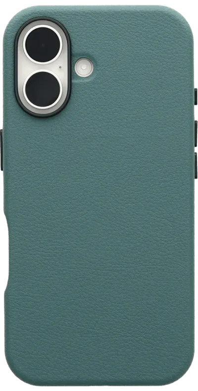 Otterbox Symmetry Apple iPhone 16 Backcover mit MagSafe Magnet Leder Grün