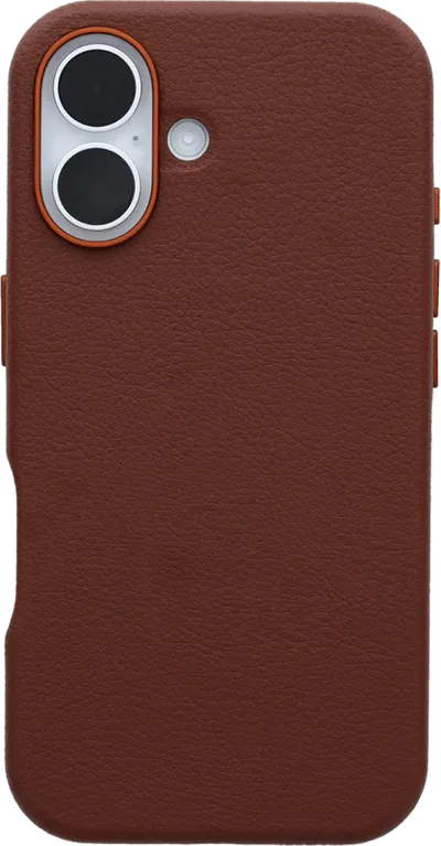 Otterbox Symmetry Apple iPhone 16 Backcover mit MagSafe Magnet Leder Braun