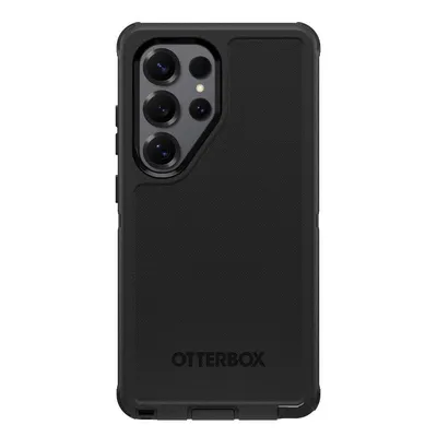 OtterBox Defender Series Silikon Schwarz Hülle für Galaxy S25 Ultra