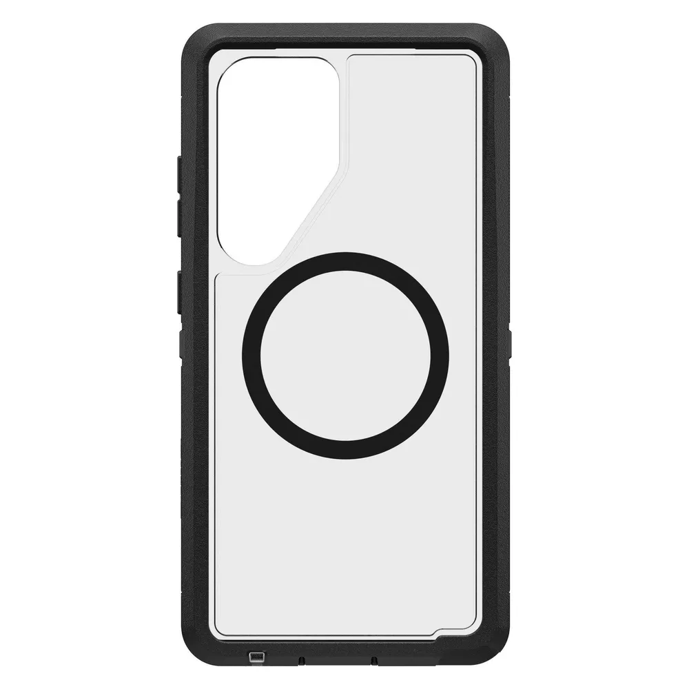 OtterBox Defender Samsung Galaxy S25 Ultra Backcover mit Magnet Transparent mit schwarzem Rand