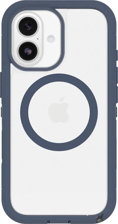 Otterbox Defender Pro XT iPhone 17 Backcover mit MagSafe Magnet Transparent Blauer Rand