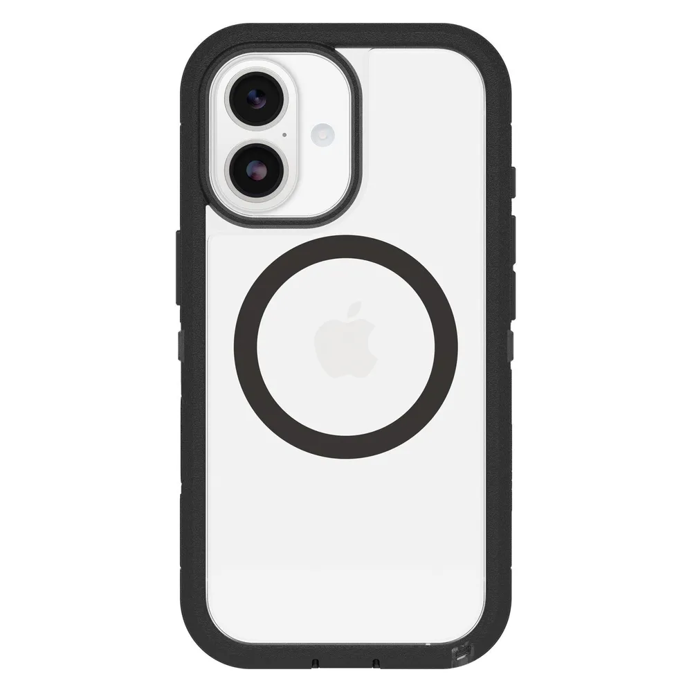 Otterbox Defender Pro XT iPhone 17 Backcover mit MagSafe Magnet Transparent Schwarzer Rand