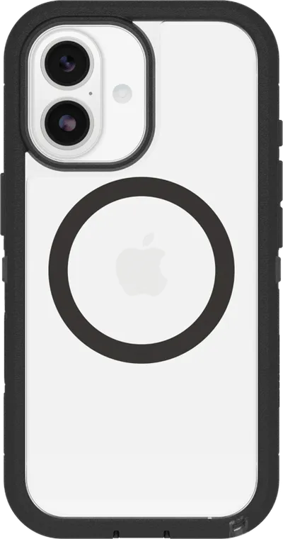 Otterbox Defender Pro XT iPhone 17 Backcover mit MagSafe Magnet Transparent Schwarzer Rand