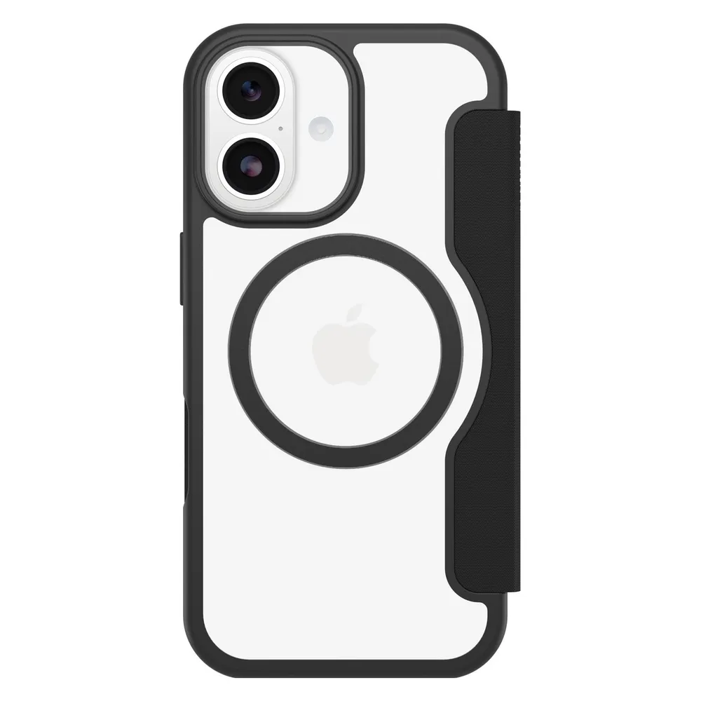 Funda para móvil OtterBox React Folio MagSafe Transparent Schwarz für iPhone 17