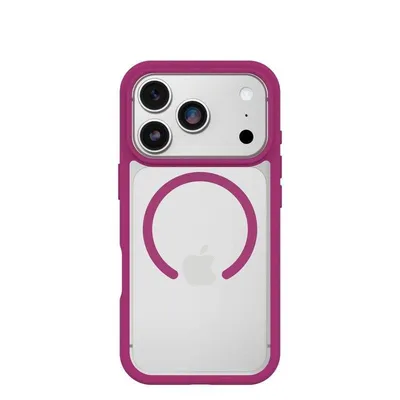 Funda para móvil OtterBox React MagSafe Cover Kunststoff rosa transparent für iPhone 17 Pro