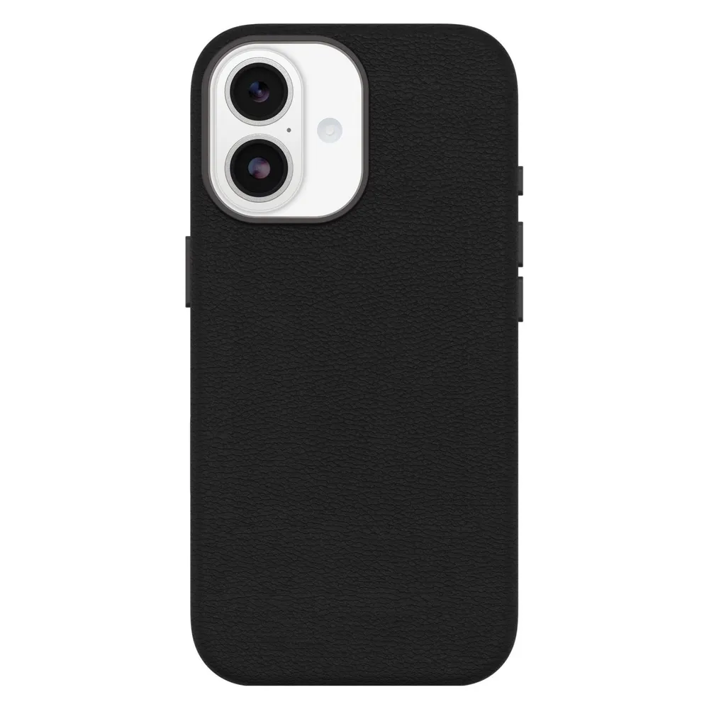 Otterbox Symmetry iPhone 17 Backcover mit MagSafe Magnet Leder Schwarz