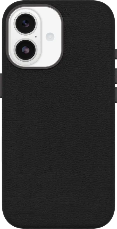 Otterbox Symmetry iPhone 17 Backcover mit MagSafe Magnet Leder Schwarz