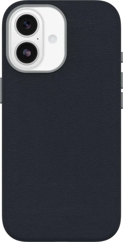 Otterbox Symmetry iPhone 17 Backcover mit MagSafe Magnet Leder Blau