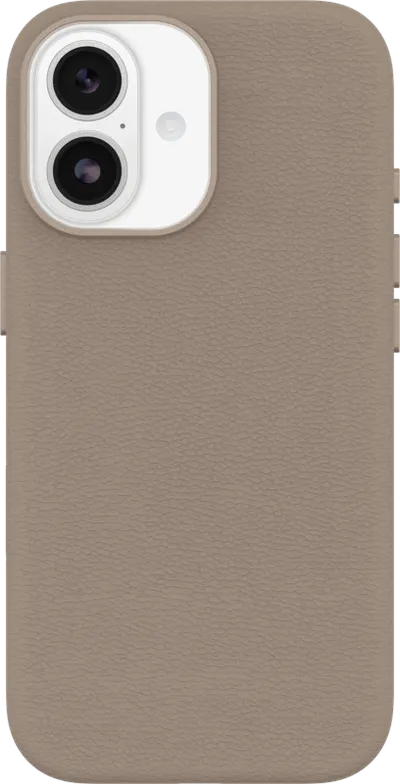 Otterbox Symmetry iPhone 17 Backcover mit MagSafe Magnet Leder Grau