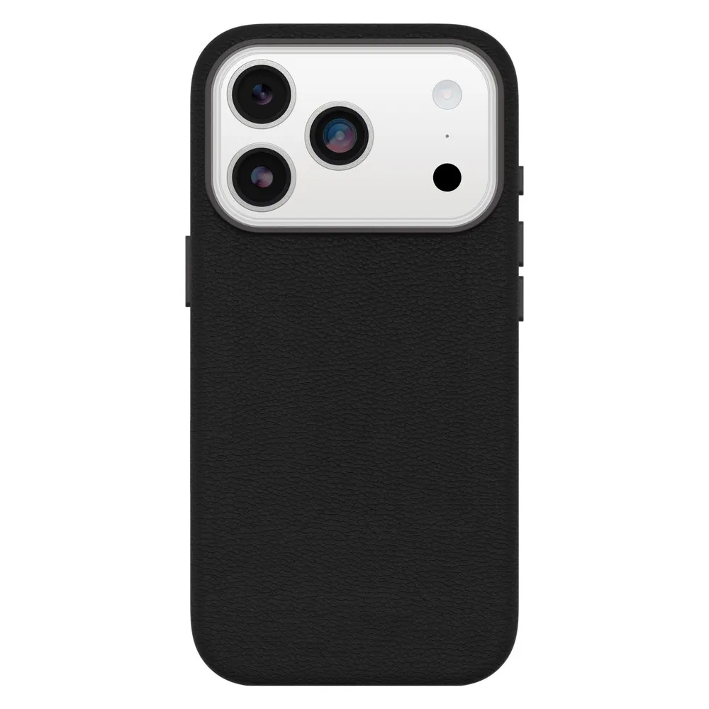 Otterbox Symmetry iPhone 17 Pro Backcover mit MagSafe Magnet Leder Schwarz