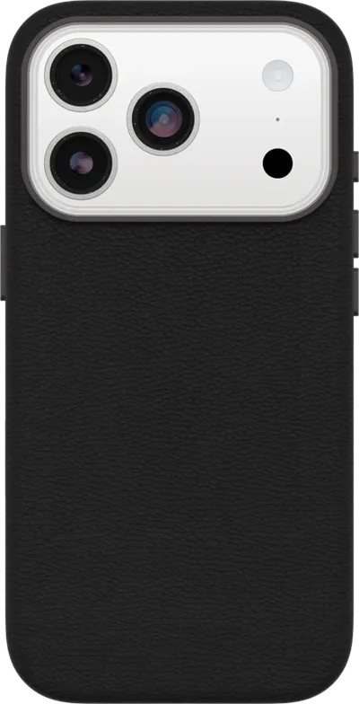 Otterbox Symmetry iPhone 17 Pro Backcover mit MagSafe Magnet Leder Schwarz