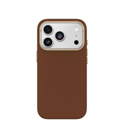 Funda para móvil OtterBox Symmetry Cactus Leather Cover Braun für iPhone 17 Pro