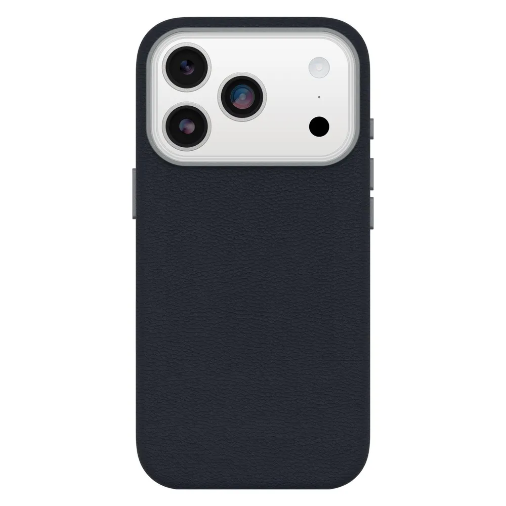 Otterbox Symmetry iPhone 17 Pro Backcover mit MagSafe Magnet Leder Blau